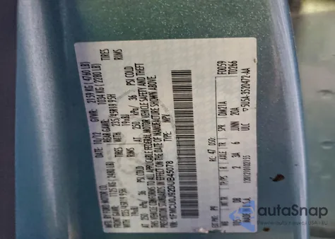 2013 Ford Escape Titanium z USA, uszkodzony, nr VIN 1FMCU0J92DUB45078